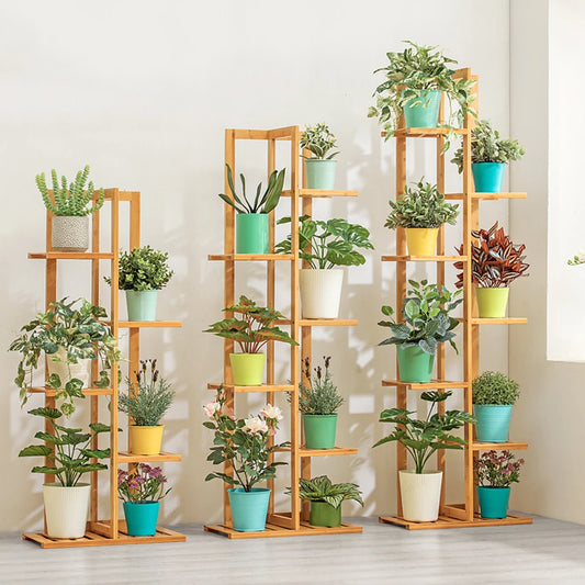 Bamboo 5/6 Tier Plant Stand