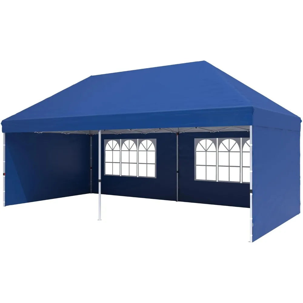 Pop up sunshade with 4 detachable side walls