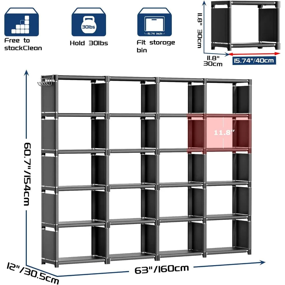 Bookshelf, 20 Cube Storage Organizer