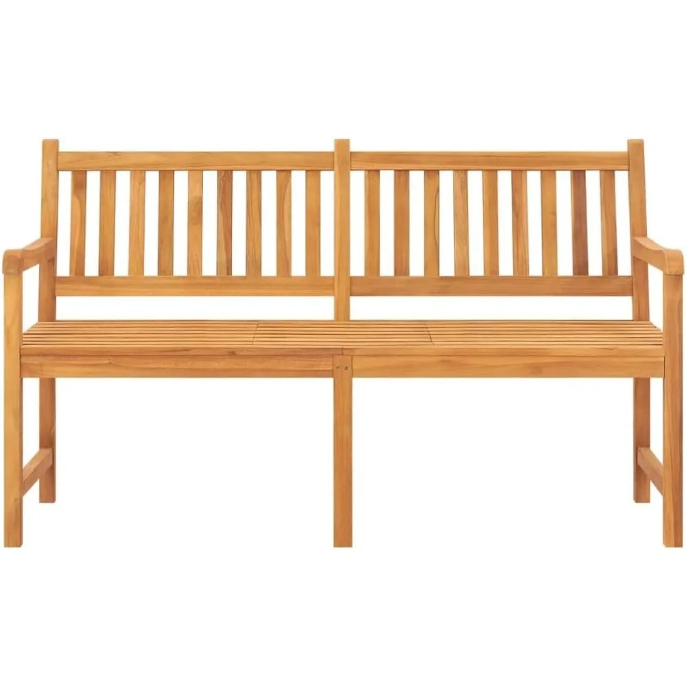 Indoor Wooden 3 Seater Patio Bench with Table