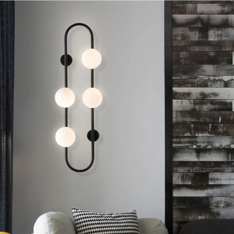 Modern Black Wall Lights for Bedside Decor