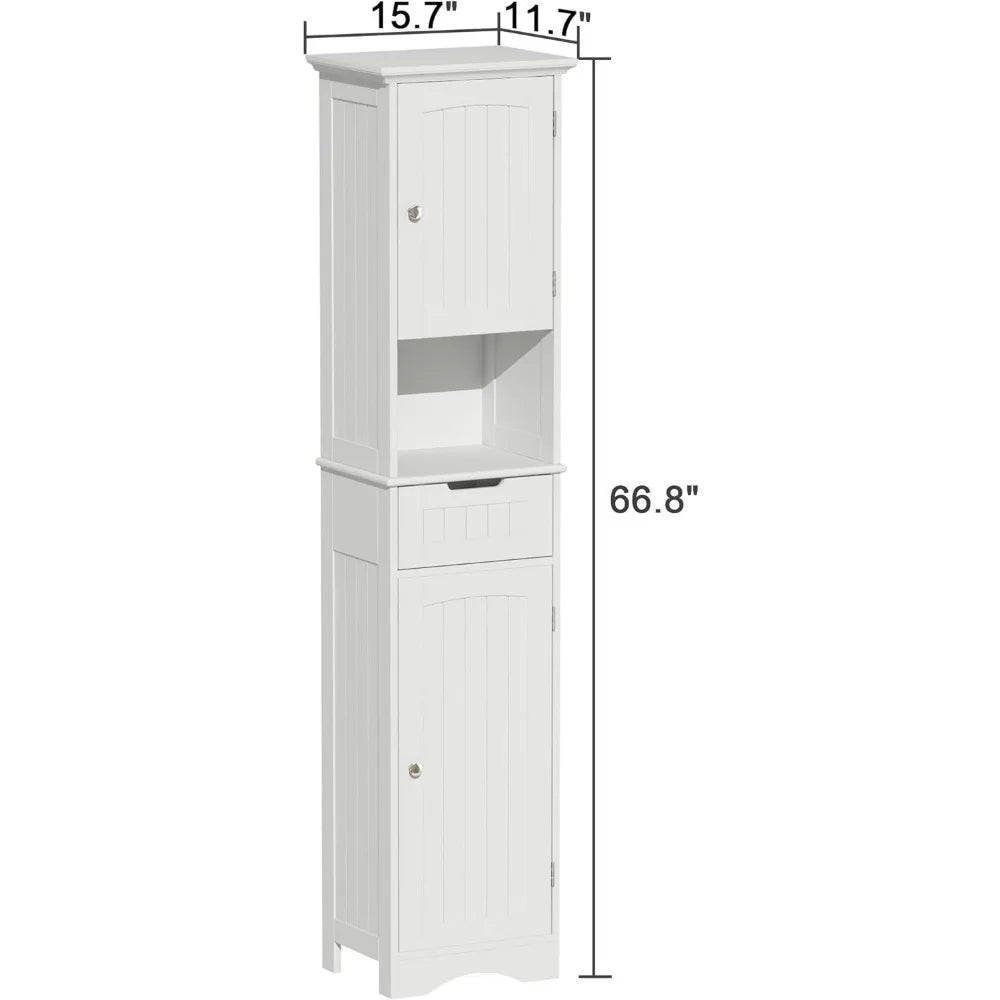 Bathroom storage cabinet with 2 doors and 1 drawer