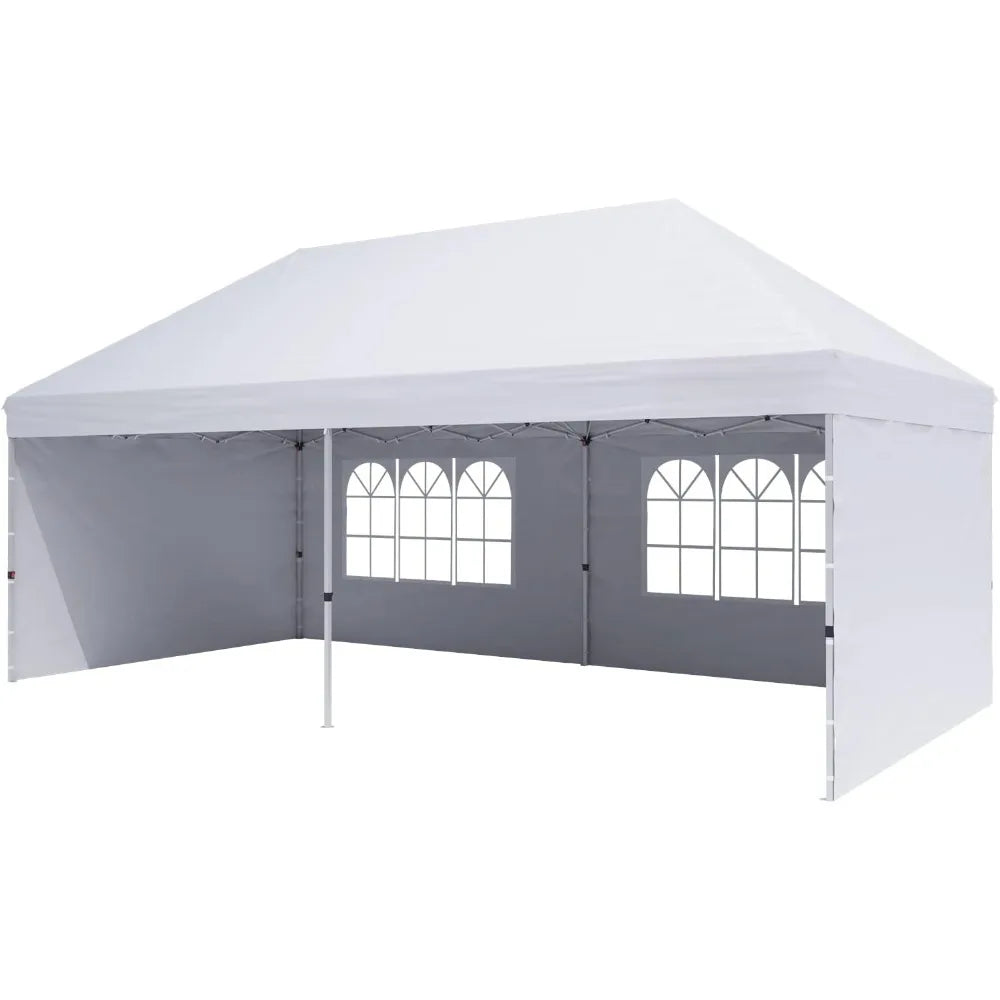 Pop up sunshade with 4 detachable side walls