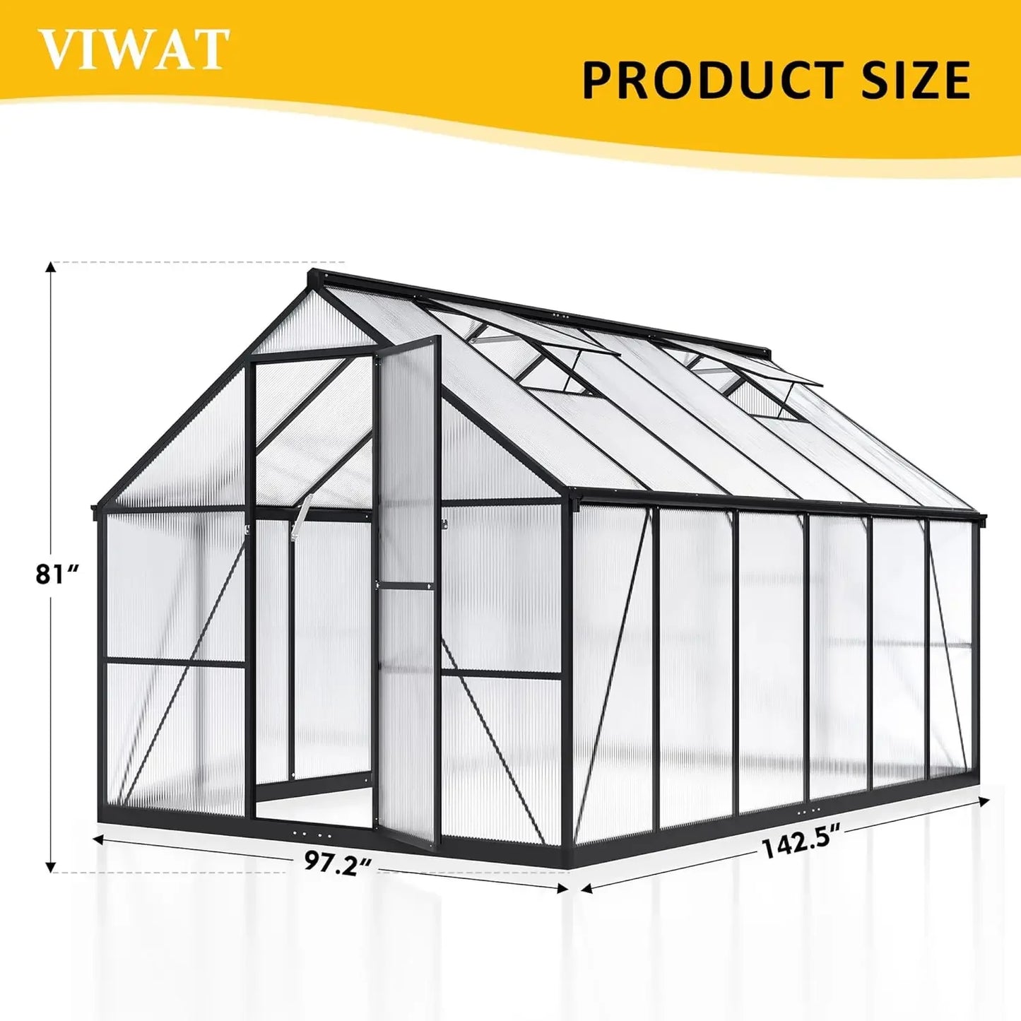 Greenhouse for Outdoors Polycarbonate