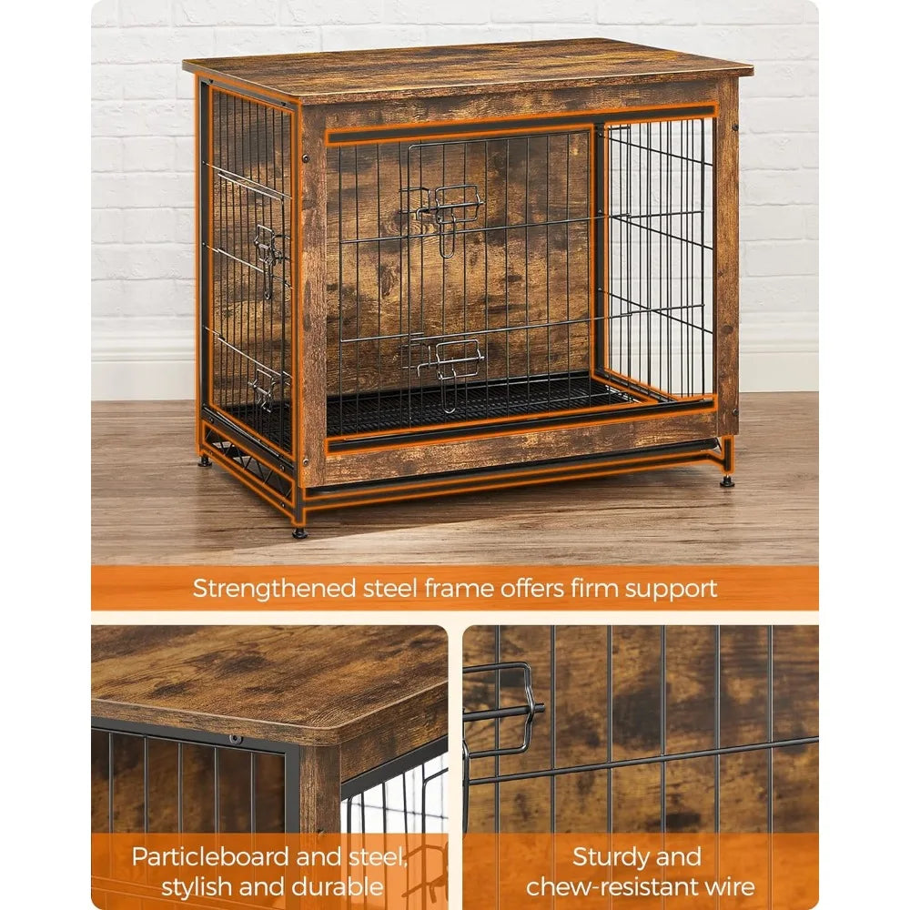 Dog Crate Furniture, Side End Table, Modern Kennel for Dogs Indoor up to 30 lb