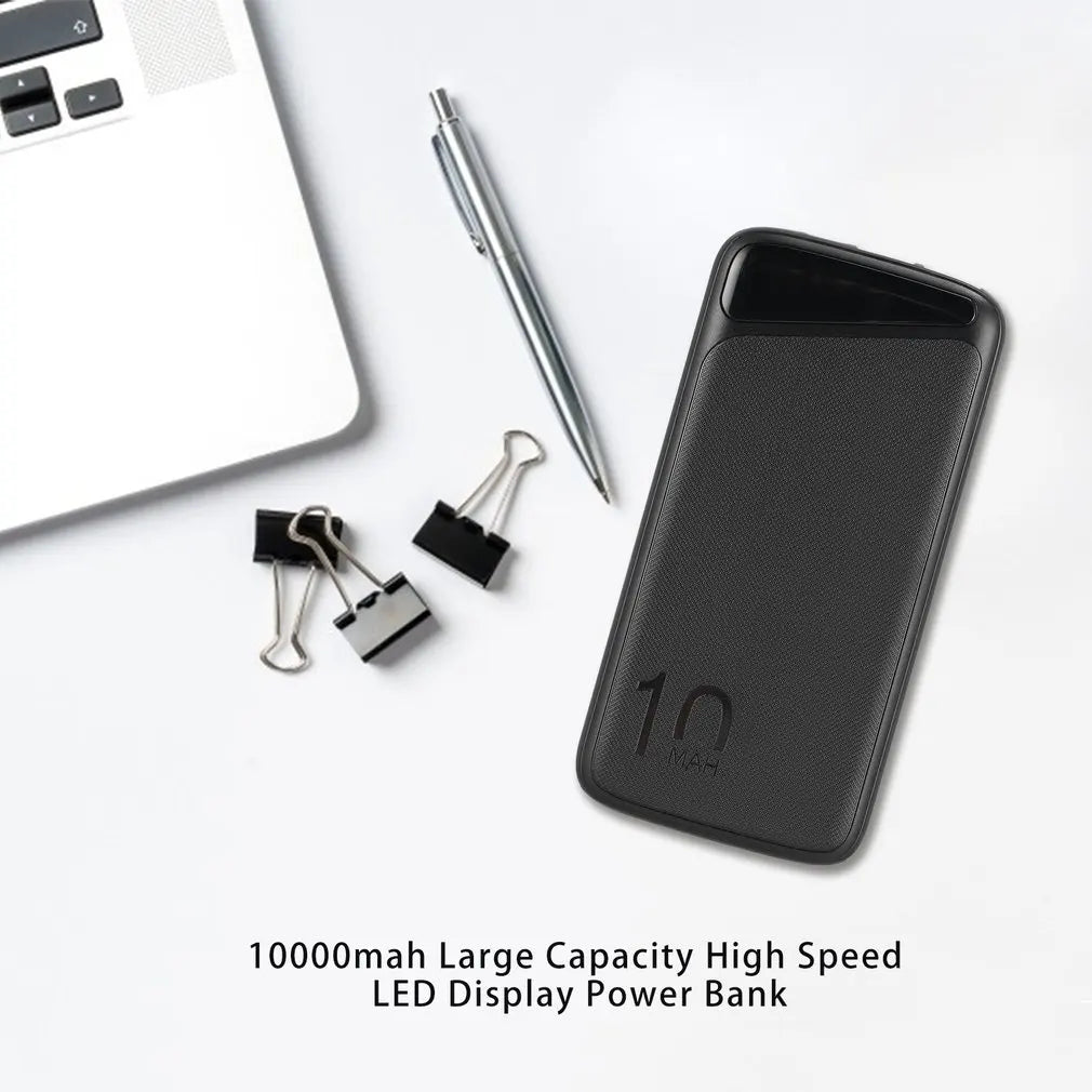 Power Bank 10000mAh Portable Charger Poverbank USB Type C