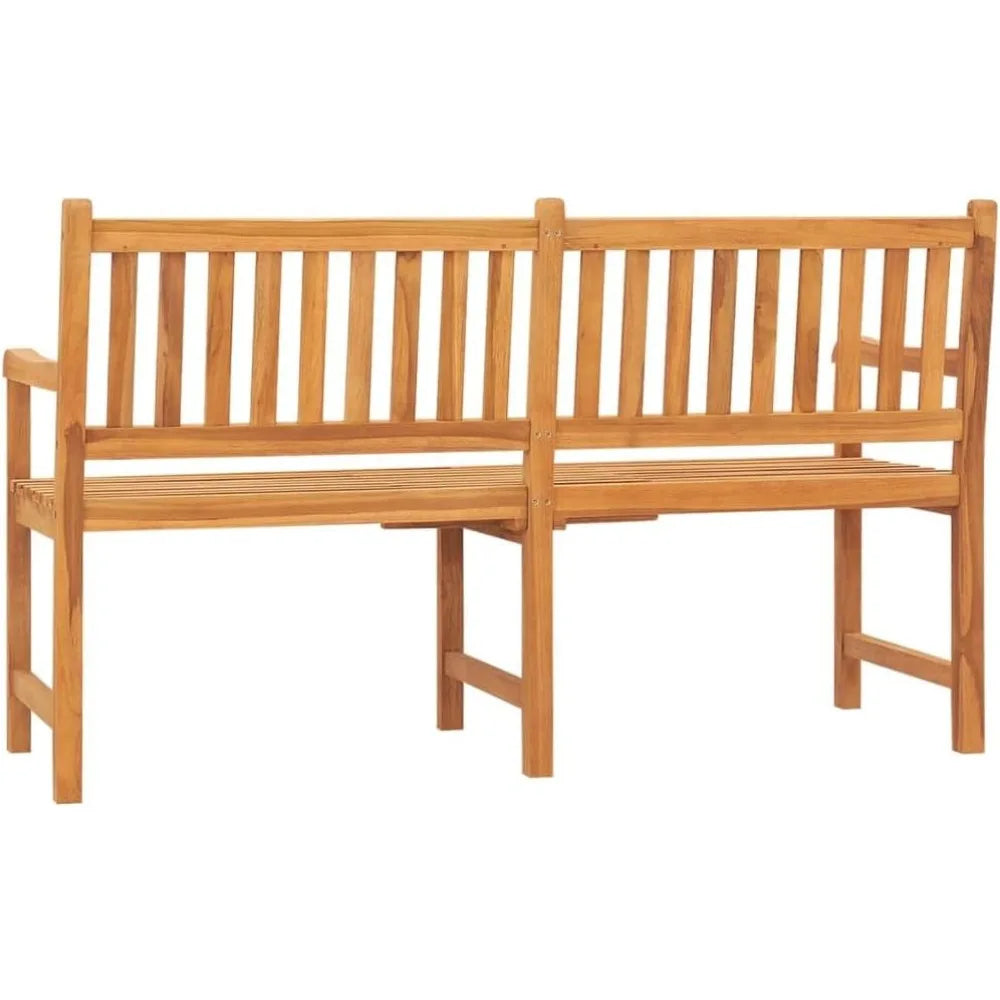 Indoor Wooden 3 Seater Patio Bench with Table