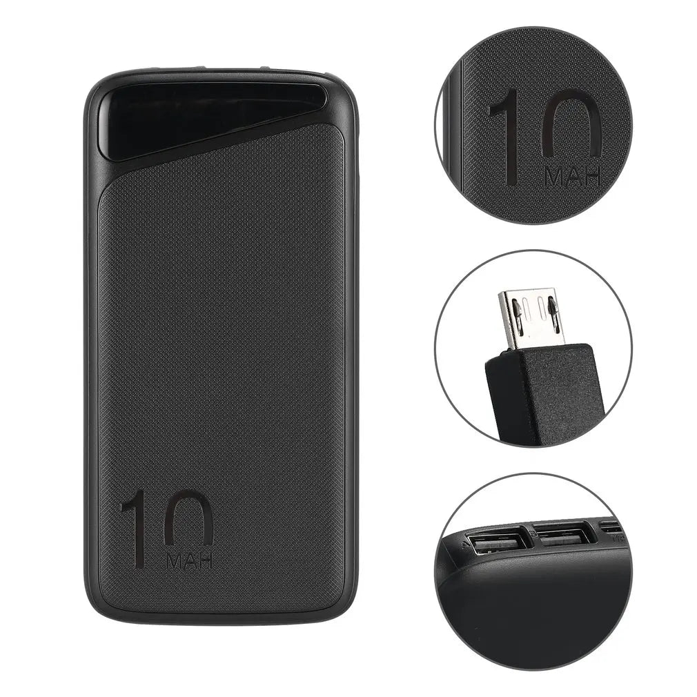 Power Bank 10000mAh Portable Charger Poverbank USB Type C