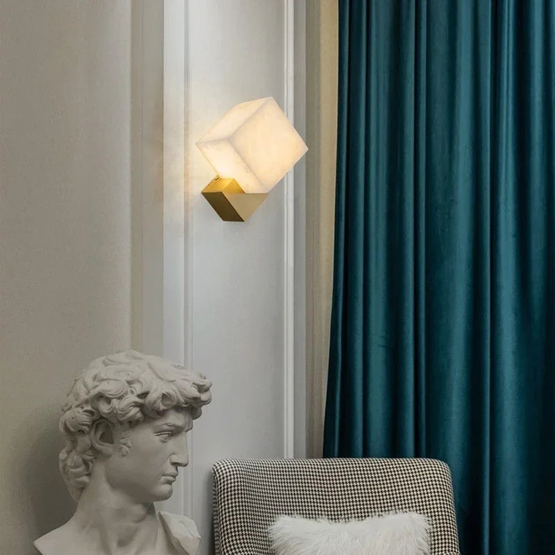 Luxury jade wall lamps