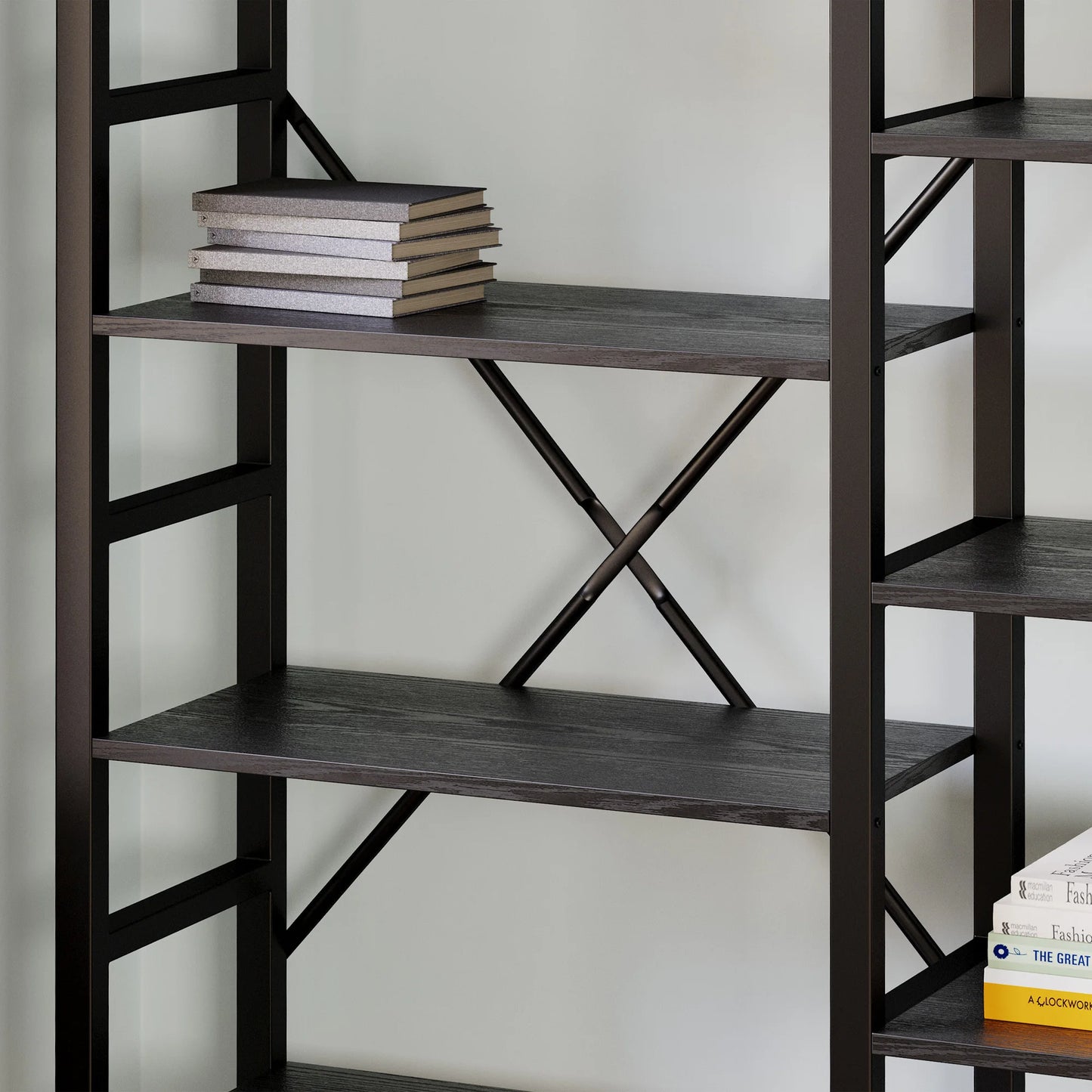 IRONCK Triple Wide 6 Tiers Industrial Bookshelf